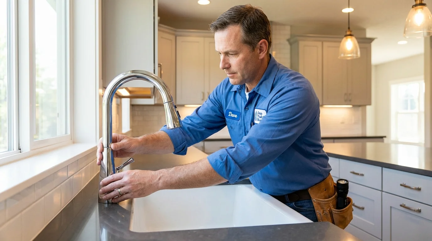 Kitchen faucet installation by Johns Plumbing LLC in Palacios