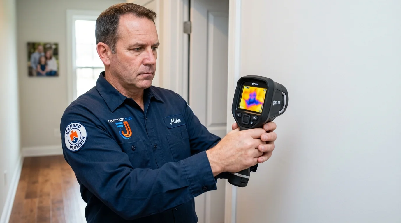Thermal imaging leak detection by Johns Plumbing LLC in Palacios